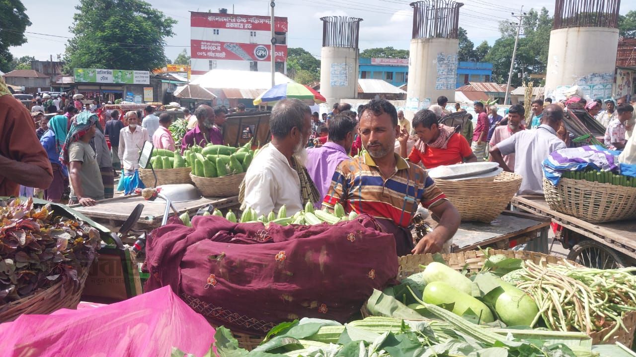 নরসিংদীতে  জালানি তেল বৃদ্ধির প্রভাব পাইকারী সবজির বাজারগুলোতে