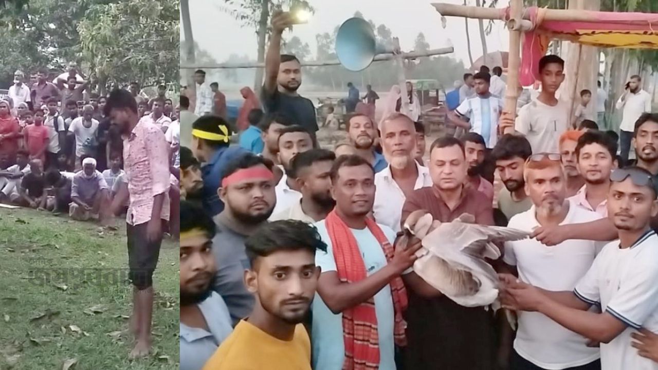 ঘোড়াঘাটে শতবর্ষী 'তান্ত্রিক পাতা খেলা' অনুষ্ঠিত 