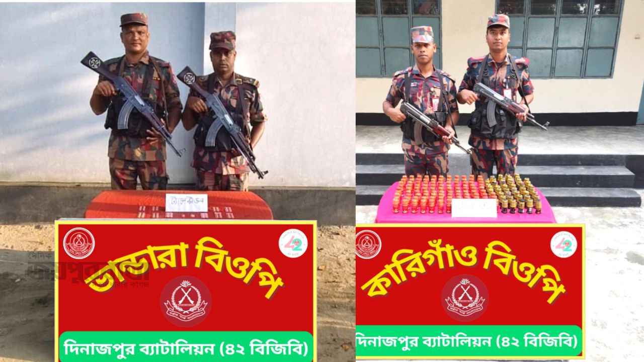 সীমান্তে চোরাচালানবিরোধী অভিযানে ট্যাপেন্টাডল ও নিষিদ্ধ সিরাপ জব্দ